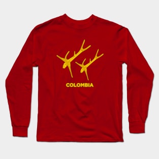 Ancient colombian golden flying fishes Long Sleeve T-Shirt